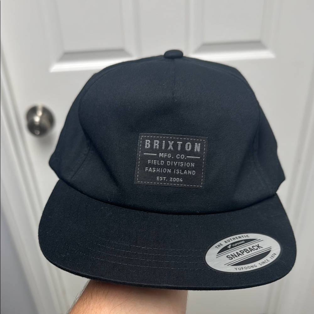 Brixton Charcoal Snapback Hat